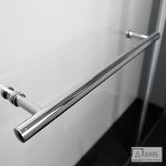 Δίπτυχο Μπανιέρας 120cm με πετσετοκρεμάστρα Axis Clear Chrome - Image 2