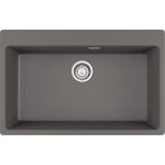 Νεροχύτης κουζίνας ένθετος γρανιτένιος Centro Maris 610 73 Stone Grey 78×50cm – 114.0674.081 Franke 1 min