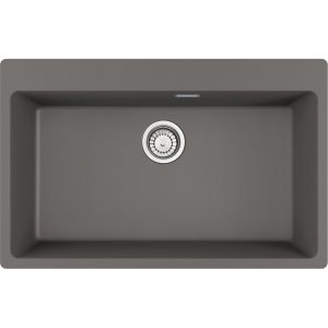 Νεροχύτης κουζίνας ένθετος γρανιτένιος Centro Maris 610 73 Stone Grey 78×50cm – 114.0674.081 Franke 1 min