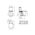 ΣΕΤ ΛΕΚΑΝΗ IDEAL STANDARD TESI II ΕΠΙΔΑΠΕΔΙΑ ΧΑΜΗΛΗΣ ΠΙΕΣΗΣ ΑΒ - ΚΑΖΑΝΑΚΙ - ΚΑΛΥΜΜΑ SOFT CLOSE