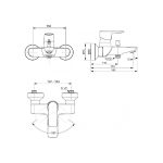 ΜΠΑΤΑΡΙΑ ΛΟΥΤΡΟΥ IDEAL STANDARD BRUSHED GOLD A7056A2 CONNECT AIR