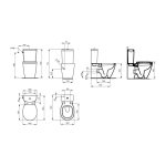 WC PACK ΛΕΚΑΝΗ ΧΑΜΗΛΗΣ ΠΙΕΣΕΩΣ IDEAL STANDARD E716401 CONNECT