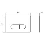 ΠΛΑΚΕΤΑ ΓΙΑ ΕΝΤΟΙΧΙΖΟΜΕΝΟ ΚΑΖΑΝΑΚΙ IDEAL STANDARD OLEAS M1 SILK BLACK R0115A6