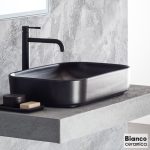 CENTRO 60x40 BIANCO CERAMICA BLACK MATT 2