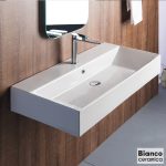 TETRA N 90x42 1 οπή BIANCO CERAMICA WHITE