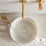 ΜΑΡΜΑΡΙΝΟΣ THALO Φ39 H.14 FOSSIL CARRARA NUOVO 2