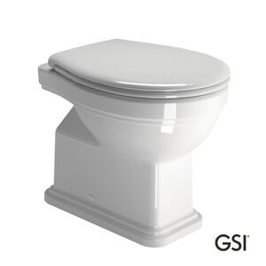CLASIC 54 White Glossy Υψηλής Πίεσης Πισωστόμια με κάλυμμα Soft Close GSI