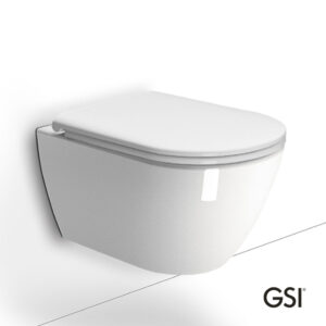 PURA 50 Swirlflush® White Glossy με κάλυμμα Soft Close GSI