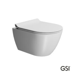 PURA 50 Swirlflush® White Matt με κάλυμμα Slim Soft Close GSI