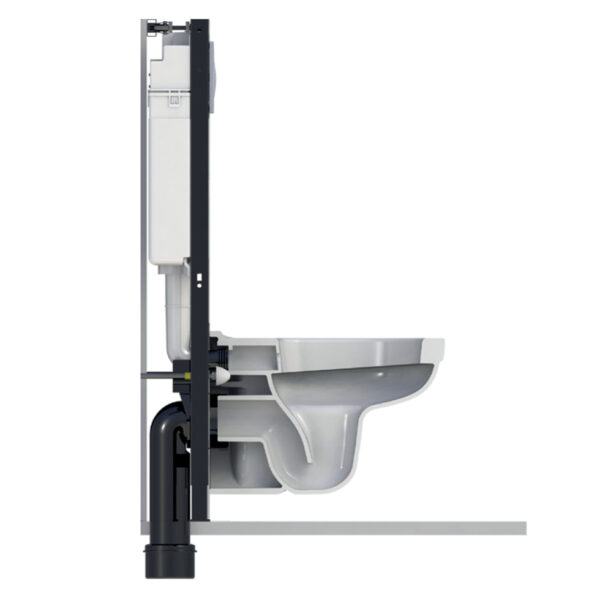 WALL-MOUNTED PRO 35cm FOR HANGING BASIN WISA 2