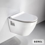 ΚΡΕΜ.ΛΕΚ ΜΠΙΝΤΕ SM12ΚΑΛ.9001SC SLIM SOFT CLOSE SEREL WHITE