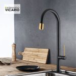 .ΝΕΡΟΧ. TOZO BLACK MATT BRUSHED GOLD