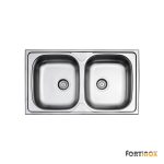 VALLEY 86x50 FORTINOX INOX ΣΑΓΡΕ DOUBLE