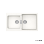 κουζίνας γρανίτη 86x50εκ. cristadur mono χρώμα superwhite