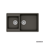 κουζίνας γρανίτη 86x50εκ. cristalite element χρώμα asphalt