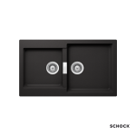 κουζίνας γρανίτη 86x50εκ. cristalite manhattan χρώμα nero