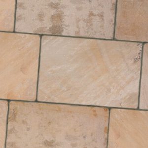 Γωνιασμένες πλάκες Μέντα 40x60cm από φυσικό σχιστόλιθο και ψαμμίτη για μονοπάτια κήπου, αυλές και πλακοστρώσεις εξωτερικών χώρων.