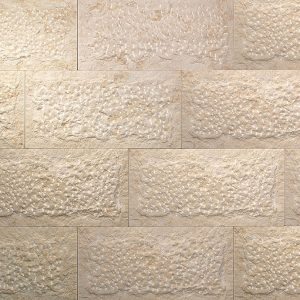 Ion Wall φυσική μαρμάρινη επένδυση τοίχου 40x80cm με ανάγλυφη επιφάνεια σε μπεζ και κίτρινες αποχρώσεις.