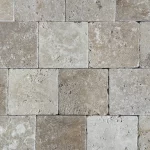 Κυβόλιθος Τραβερτίνο Αντίκ 15,25×15,25×3cm από φυσικό πωρόλιθο για επενδύσεις τοίχων και διακοσμητικές εφαρμογές