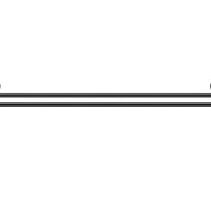 Πετσετοθήκη διπλή Sanco Twist 60cm 14305 3