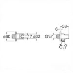 βαλβιδα παροχης νερου roca A5B5250CN0 2