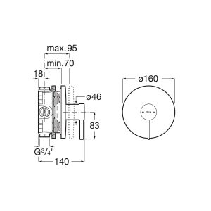 εντοιχ μπαταρια 1 εξοδου rose gold A5A2B9ERG0 2