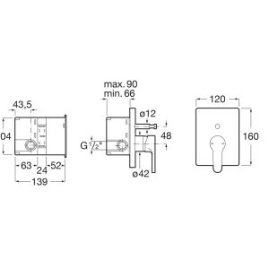 εντοιχ μπαταρια 2 εξοδων arola 04 21 164 2