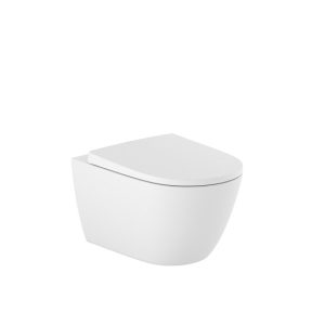 λεκανη επιτοιχη ona roca white matt rimless 1