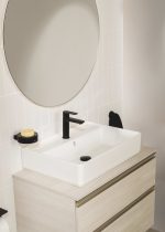 μπατ νιπτηρος κανονικη αυτοματη βαλβιδα μαυρη ματ cala A5A326ENB0 3