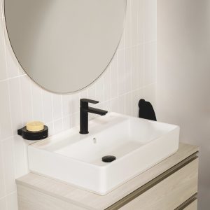 μπατ νιπτηρος κανονικη αυτοματη βαλβιδα μαυρη ματ cala A5A326ENB0 3