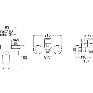 μπαταρια λουτρου μαυρη ματ A5A026ENB0 2