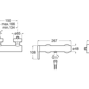 μπαταρια ντους επιτοιχη χρωμε ona A5A219EC00 2