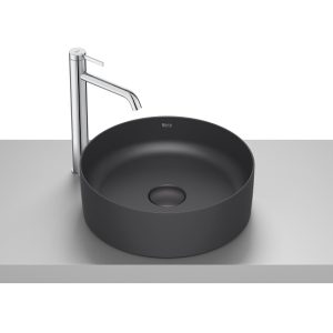 νιπτηρας επικαθημενος terra black mat roca A32787N080 1