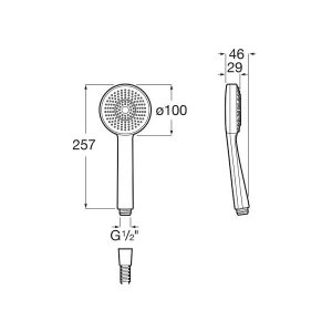 σπιραλ ντους neoflex λευκο ματ A5B8113B00 2