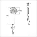 τηλεφωνο ντους stella round Φ100 A5B8113NB0 4