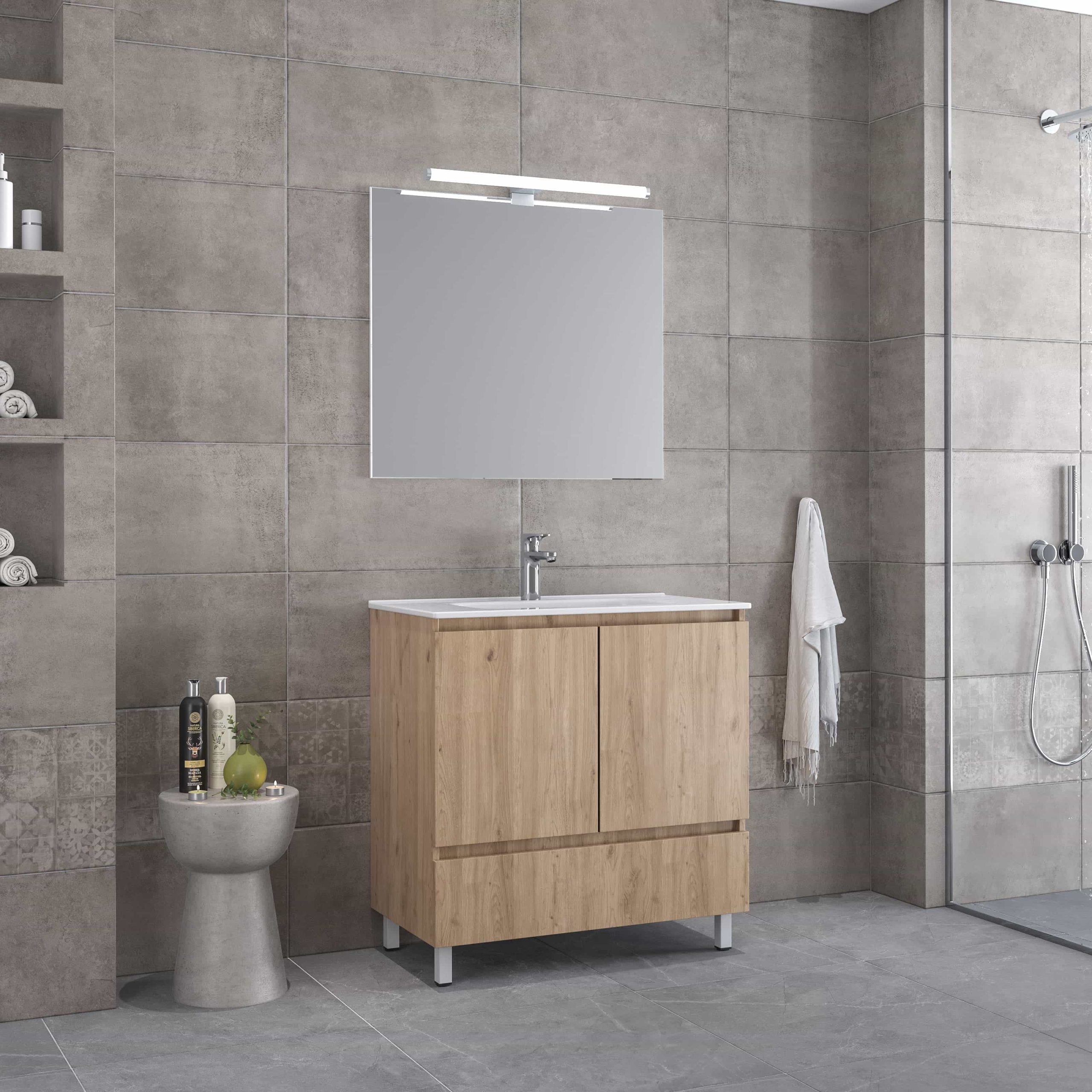 malaga-80-walnut_simple Σετ επίπλου μπάνιου Royal Bath Malaga 80 καρυδί με καθρέφτη - Image 1