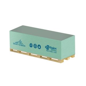 Γυψοσανίδα RIGIPS ανθυγρή Μ200xΠ120cm και πάχος 12,5mm 2 min