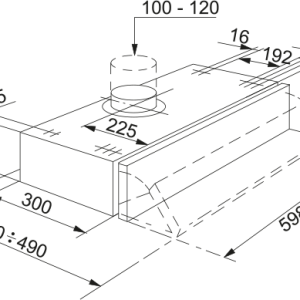 Απορροφητήρας Πτυσσόμενος New Semi 90 Grey 315.0547.778 Franke 2