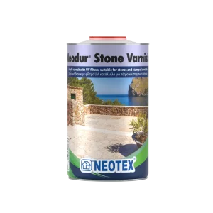 Διάφανο ακρυλικό βερνίκι διαλύτου για σταμπωτά και πέτρες 1Lt Neodur Stone Varnish Neotex