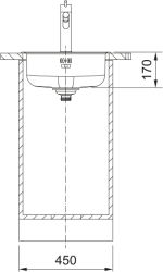 Νεροχύτης κουζίνας ένθετος Inox Franke Rotondo ROL 610 110 38 Ø43 – 101.0692.523 3