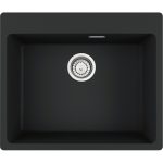 Νεροχύτης κουζίνας ένθετος γρανιτένιος Black matt Centro 610 54 59×50cm – 114.0674.066 Franke min