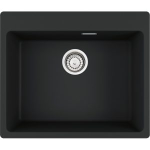 Νεροχύτης κουζίνας ένθετος γρανιτένιος Black matt Centro 610 54 59×50cm – 114.0674.066 Franke min