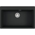 Νεροχύτης κουζίνας ένθετος γρανιτένιος Black matt Centro 610 73 78×50cm – 114.0674.069 Franke min