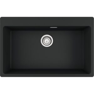 Νεροχύτης κουζίνας ένθετος γρανιτένιος Black matt Centro 610 73 78×50cm – 114.0674.069 Franke min
