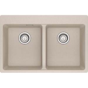 Νεροχύτης κουζίνας ένθετος γρανιτένιος Coffee 620 34 34 78×50cm – 114.0737.762 Franke min