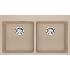 Νεροχύτης κουζίνας ένθετος γρανιτένιος Oatmeal Beige 620 39 39 86×50cm – 114.0738.222 Franke min