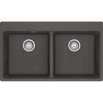 Νεροχύτης κουζίνας ένθετος γρανιτένιος Slate Grey 620 39 39 86×50cm – 114.0738.223 Franke min