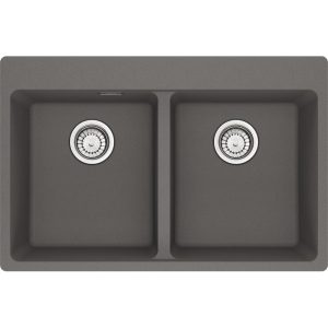 Νεροχύτης κουζίνας ένθετος γρανιτένιος Stone Grey 620 34 34 78×50cm – 114.0737.740 Franke min