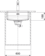 Νεροχύτης κουζίνας υποκαθήμενος Inox Franke Maris Quiet MQX 50x40cm – 122.0694.477 7