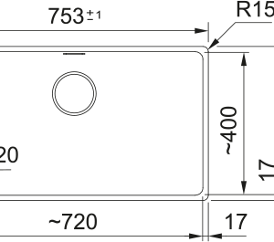 Νεροχύτης κουζίνας υποκαθήμενος γρανιτένιος MRG 110 72 75,3×43,3cm – 125.0687.745 Franke 2